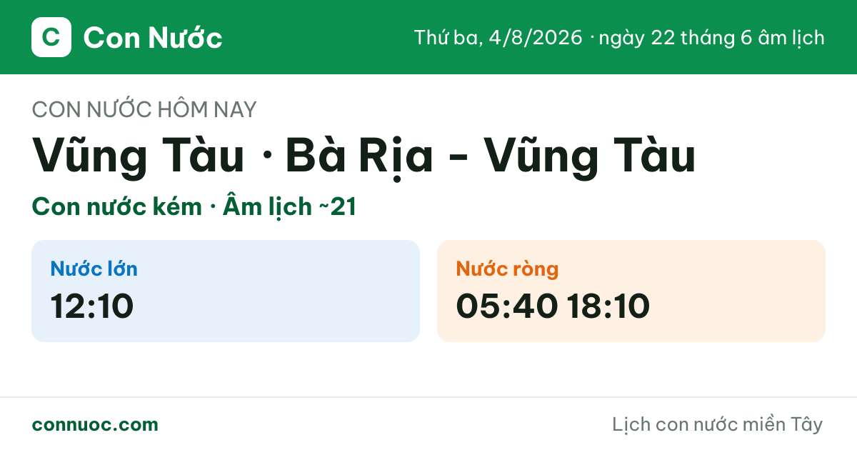 🌊 Con nước Vũng Tàu